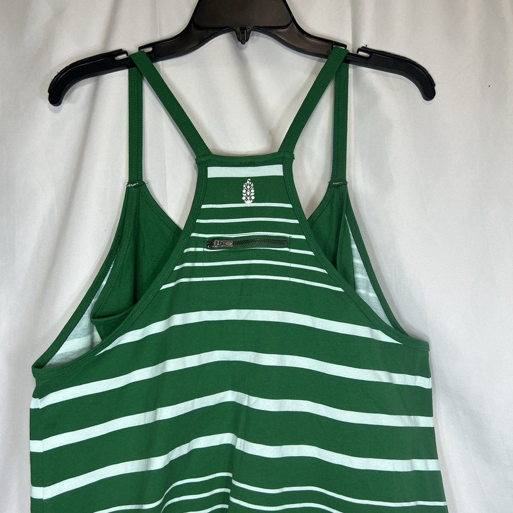 FP Free People Hot Shot Mini Dress Romper Stripe Green Women's M Sport Casual - Picture 7 of 14